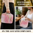 thumbnail image 4 of TSOVTHRID Pink Gold Marble Print Bible Cover Scripture Case, Bible Protective Cover with Zipper Closure, Practical Carrying Book Case Gift for Women Men Bibles Study, 4 of 7