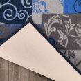thumbnail image 3 of BY COCOON 2'6''x5' Runner Rug| Kitchen Runner Washable Rug Hallway Runner Runners Rugs for Hallway Non Slip (80 Cm x 150 Cm Blue Rug), 3 of 9
