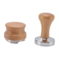 thumbnail image 3 of Coffee Powder Press Hammer and Distributor Set Stainless Steel Base Coffee Tamper with Wooden Handle for Cafe Home 58mm, 3 of 12