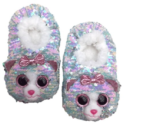 girls sequin slippers