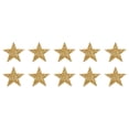 thumbnail image 1 of Uxcell 10 Pcs Parches de Estrella para Planchar de 6cm Parches para Coser para Manualidades DIY Reparación de Ropa Zapatos Decoración de Bolsas Gorras, Dorado, 1 of 7