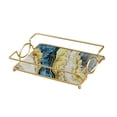 thumbnail image 3 of Bandeja de tocador de baño Sunnimix Azul Dorado, 3 of 8