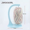 thumbnail image 4 of Yarn Holder Spinner Magnetic for Crocheting and Knitting – Durable Molded Plastic Yarn Organizer for Crochet Supplies and Yarn Storage, Smooth Rotation Base –Soft Blue, 4 of 11