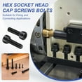 thumbnail image 5 of Uxcell Hex Socket Head Cap Screws Bolts, Carbon Steel Socket Drive Screws, Black Oxide Full Threads M3 x 10 mm 100, 5 of 7