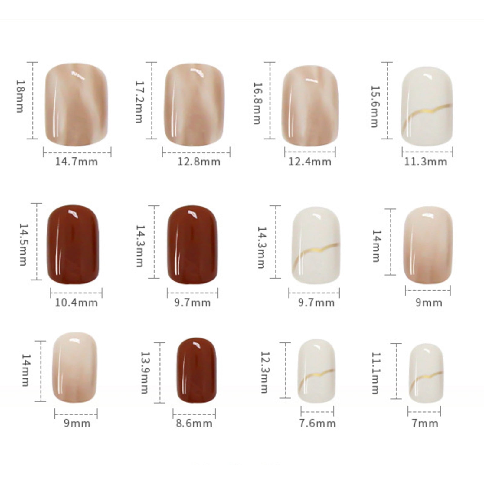 Acrylic Nail Trainer Coffin Full Nail Tips False Nails Tips Clear Practice Hand Nail Tips Coffin Nails on Medium Length Coffin Shaped Nail Tips Clear Full Cover Gel Nail Tips Nail Finger