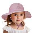 thumbnail image 2 of Besolor Toddler Baby Sun Hat Kids Summer Striped Adjustable Beach Outdoor Wide Brim Sun Protection Bucket Hat, 2 of 4