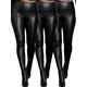 thumbnail image 1 of Set De 3 Leggins Cuero Moda Elegante O Casual Mujer Legins Vinipiel, 1 of 7