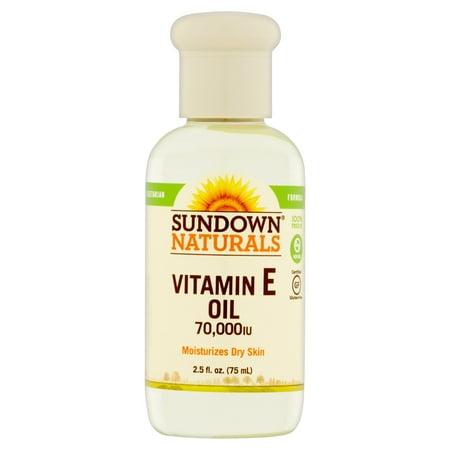 Sundown Naturals Vitamin E Oil, 70,000 IU, 2.5 fl (Best Vitamin E Oil Brand)