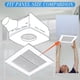 thumbnail image 5 of 2X Repuestos para Cubierta de Ventilador de Escape de Baño de 30 X 30 cm, para Rejilla de Ventilación Cuadrada de Baño y Ventilador de Techo., 5 of 5