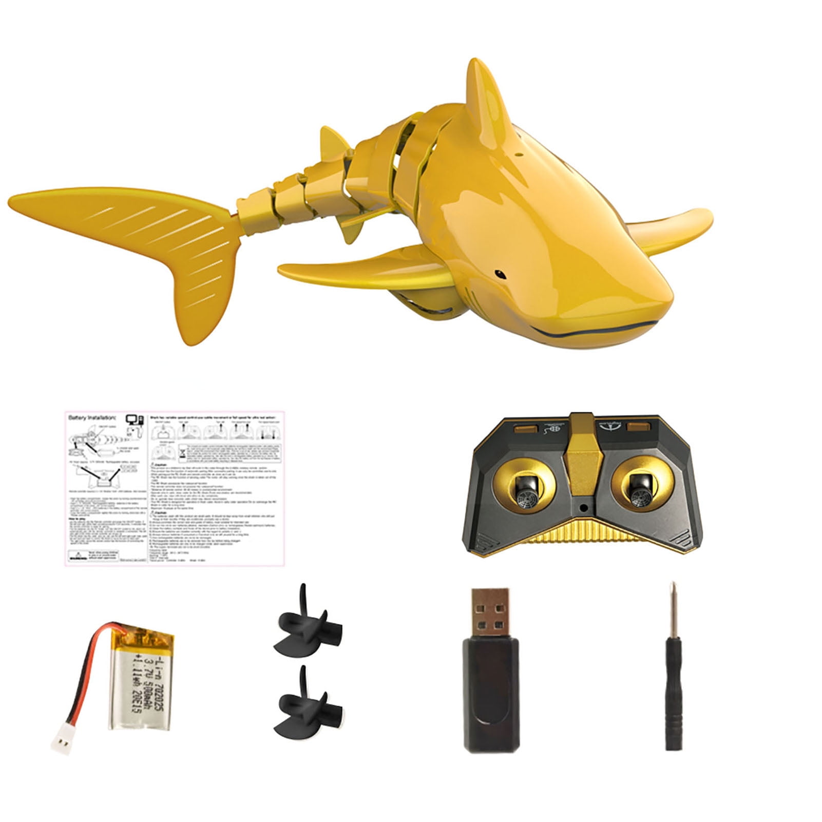 Temacd Streamlined Design Shark Toy Automatic Demonstration Indicator ...