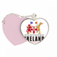 thumbnail image 1 of Mapa de Irlanda del Norte Bolsa de viaje Mirror maquillaje corazón rosa, 1 of 4