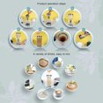thumbnail image 4 of Advancent Batidora eléctrica de café, proteína, batido de leche, botella mezcladora para adultos, gran capacidad, taza mezcladora, accesorios de cocina Juegos de servir café y té Advancent HA083163-01B, 4 of 6