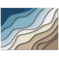 thumbnail image 2 of Area Rugs 5x7 Ft Abstract Geometric Blue Brown Gradient Waves Beach Non-Slip Washable Rug Indoor Rug Floor Mats Non Shedding Carpet for Living Room Bedroom Dining Room Home Decor, 2 of 8