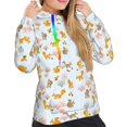 thumbnail image 5 of Yiaed Squirrel In The Forest Print Womens Casual Hoodies Crew Neck Long Sleeve Sweatshirts With Pocket Pullover Tops Women's Hooded Sweatshirt-Large, 5 of 5