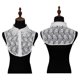 thumbnail image 3 of Bordado floral blanco de encaje desmontable con cuello falso para mujer, 3 of 3