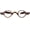 Leopard, variant on Ultra-light TR90 Small Round Retro Reading Glasses Leopard Flexible Readers 32-30-135