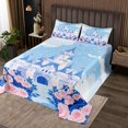 thumbnail image 2 of Erosebridal Romantic Rose Coverlet Set Queen, Blue Castle 02, Girls Kids, 2 of 5