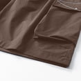 thumbnail image 4 of Men's Quick Dry Cargo Shorts Elastic Drawstring Waist with Multi-Pockets,Fashion Casual Lightweight Summer Shorts Coffee XXL, 4 of 8