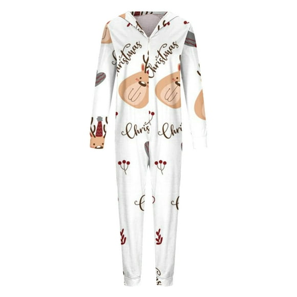 EGNMCR Christmas Pajamas for Family, Classic Plaid Xmas Sleepwear for Christmas Parent-Child Outfit Parent-child Christmas Set Printed Home Wear Hoodid Pajamas Moms Jumpsuit Women Blouse pants