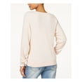 thumbnail image 2 of Dream Scene Womens Cotton Rose All Day Sweatshirt, Pink, Large, 2 of 2