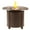 Brown, variant on Aluminum 34-in Round Propane Fire Table with Beads, Covers and Lid