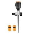 thumbnail image 2 of Sprinkler 4-Point Alloy Garden Sprinkler with 360-Degree Automatic Rotation 2 Quick Connectors Yellow Mag and Ground Plug for Medium Distance(2Pcs) Rkxzt, 2 of 9