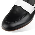 thumbnail image 3 of YDN Women Business Strap Loafers Round Closed Toe Slip On Flats Pumps Block Low Heels Office Daily Dressy Shoes Size 14 Black, 3 of 4