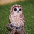 thumbnail image 5 of Garden Decor Animal Statue Small Tawny Owl On Stump, 5 of 5