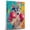 Alaskan Klee Kai, variant on German Shorthaired Pointer Dog Stretched Canvas Size 8x12 Boxing Canvas – Cute German Shorthaired Pointer Canvas Wall Art of Puppy Playing Boxing, Perfect for Dog and Sports Fans
