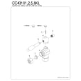 thumbnail image 3 of Kingston Brass CC43108KL 1/2-Inch FIP x 3/8-Inch O.D. Comp Quarter-Turn Angle Shut-Off Valve in Brushed Nickel, 3 of 4