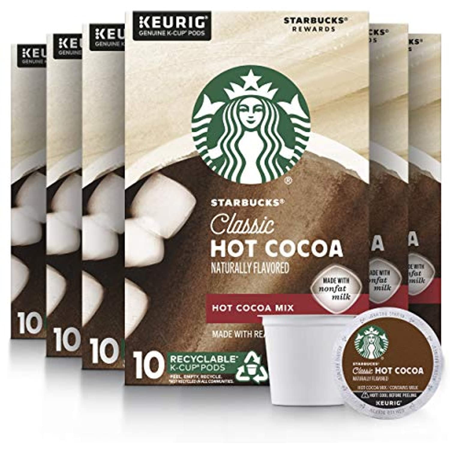 Starbucks Hot Cocoa KCup Coffee Pods Hot Cocoa For Keurig Brewers 10