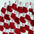 thumbnail image 6 of Mini Christmas Stockings with Initials A, 7.5Inch Letter Embroidered Xmas Stockings, Knitted Red-White Xmas Stocking Christmas Socks Bags for Christmas Party, Family Fireplace Decorations, 6 of 10