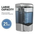 thumbnail image 5 of Plussen Soap Dispenser 20oz/600ml Wall-Mounted ABS Material Gel/Liquid for Home & Commercial, Sliver, 5 of 10