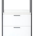 thumbnail image 4 of Cox Modular Closet System, 3 Storage Drawers, Hanging Rod, Black Metal, 4 of 5