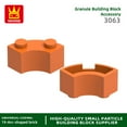 thumbnail image 3 of 128Pcs/Lot 3063 85080 Curved Building Blocks Moc Accessories Compatible with Bricks DIY Children Toys Assembly Gift Box 61.Tan about 128pcs, 3 of 6