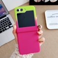 thumbnail image 1 of ELEHOLD for Samsung Galaxy Z Flip5 Ultra Slim Case,Fashion Gradient Case Shockproof Protective Folding Phone Cover for Samsung Z Flip5 5G 2023,Green + Rose, 1 of 7