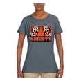 thumbnail image 2 of Wild Bobby Cincinnati Football Joe Sheisty Sports Women Graphic Tee, Charcoal, Medium, 2 of 5