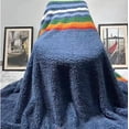 thumbnail image 4 of Levinis Boho Sherpa Fleece Blanket 60'' × 80'', Ultra Soft Aztec Throw Blanket for All Season, Cozy Blanket for Couch Bed Sofa Office Camping, 4 of 7