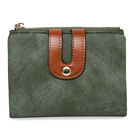 Egoelife Womens Wallets Small Bifold Leather Purse for Women Mini Thin Ladies Wallet Slim Compact with Zipper Coin Pocket