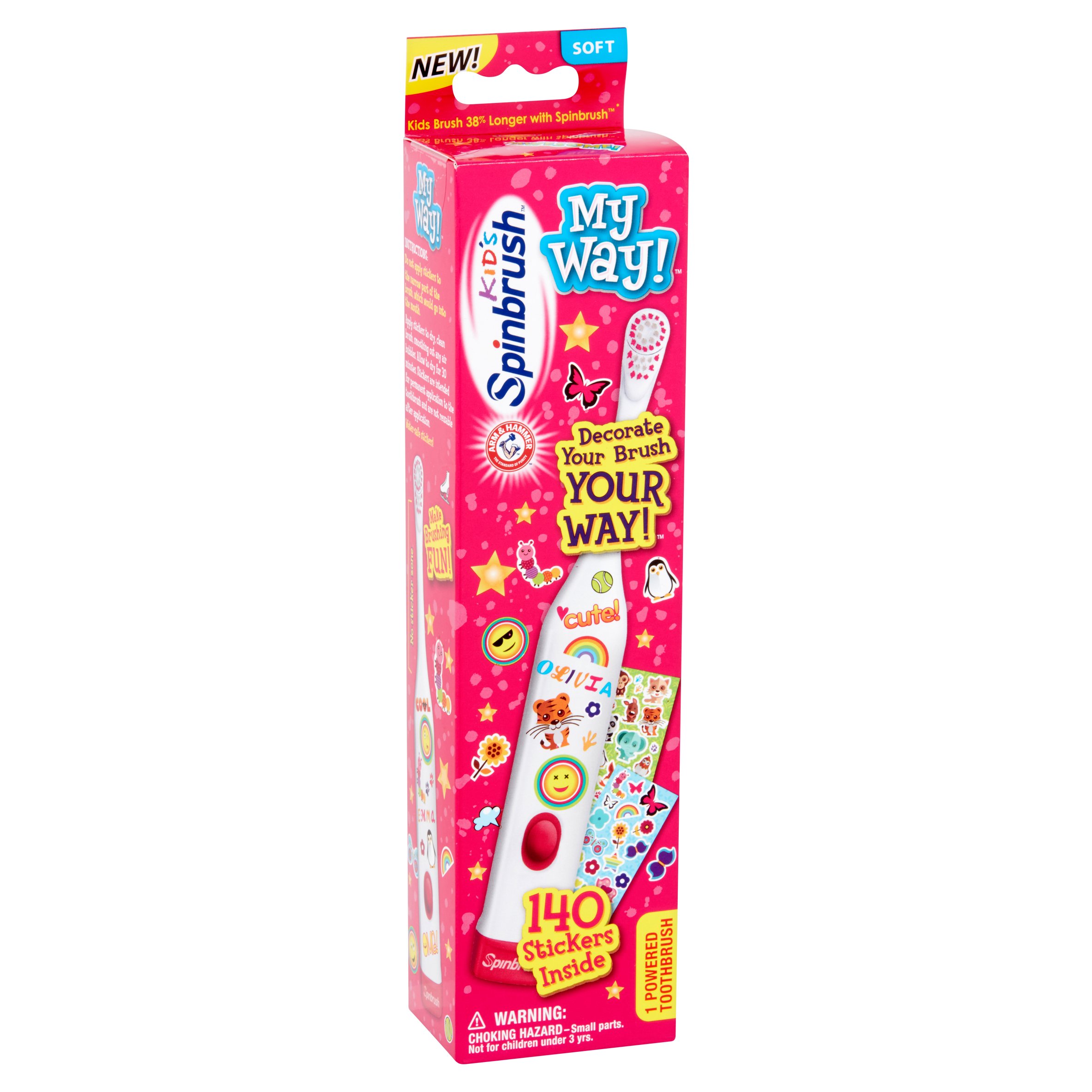 Arm & Hammer Spinbrush Kids Electric Battery Toothbrush, My Way!, 1 count - image 4 of 4