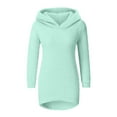 thumbnail image 2 of Aoiroe Women's Long Sleeve Fuzzy Knitted Sweater,Fall Sweater,Crew Neck Long Sleeve Pullover,Knit Casual Pullover 2026 Trendy Outfits,Fuzzy Soft Sweaters,Oversized Solid Sweaters Mint Green 2XL, 2 of 7