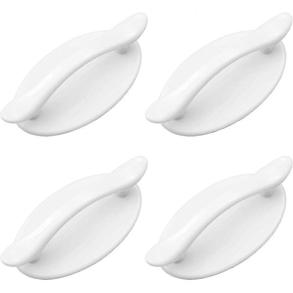 4 Pieces Self Adhesive Plastic Door Handles Self Adhesive Cabinet Handle Window Adhesive Handle