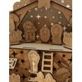 thumbnail image 4 of Nacimiento artesanal de 22 piezas elaborado en MDF natural, con figuras detalladas que crean una escena navideña completa. Ideal para decorar hogares, mesas, repisas, oficinas o proyectos temáticos., 4 of 8