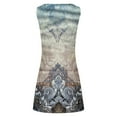 thumbnail image 4 of Edvintorg Dress for Women Women Fashion Printed Casual Round-Neck Sleeveless Long Dress, 4 of 5