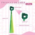 thumbnail image 2 of Cintas de Danza Arcoíris Uxcell, Cintas de Muñeca de Ritmo de Mano de 6 Pcs & Poliéster & Verde & Amarillo - Adecuadas para (Navidad/Día de San Valentín/Danza/Gimnasia/Cumpleaños/Fiestas), 2 of 7