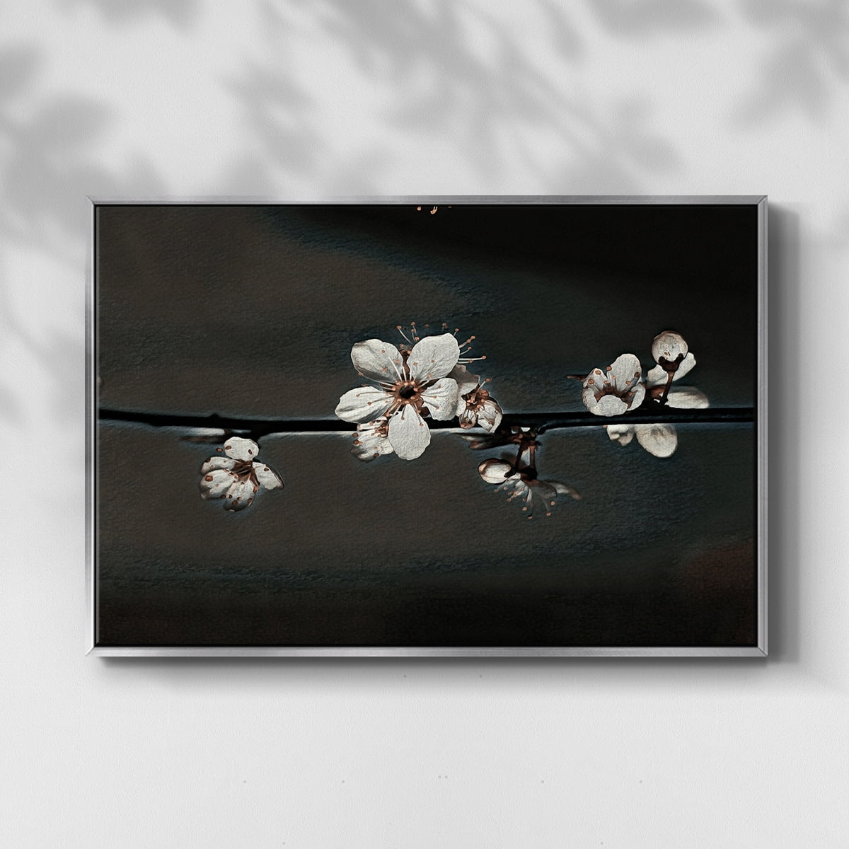 Vintage Botanical Print-XXXVIII By Wexford Home Framed in Silver Wood Gallery Wrapped Canvas 27 in. x 41 in.
