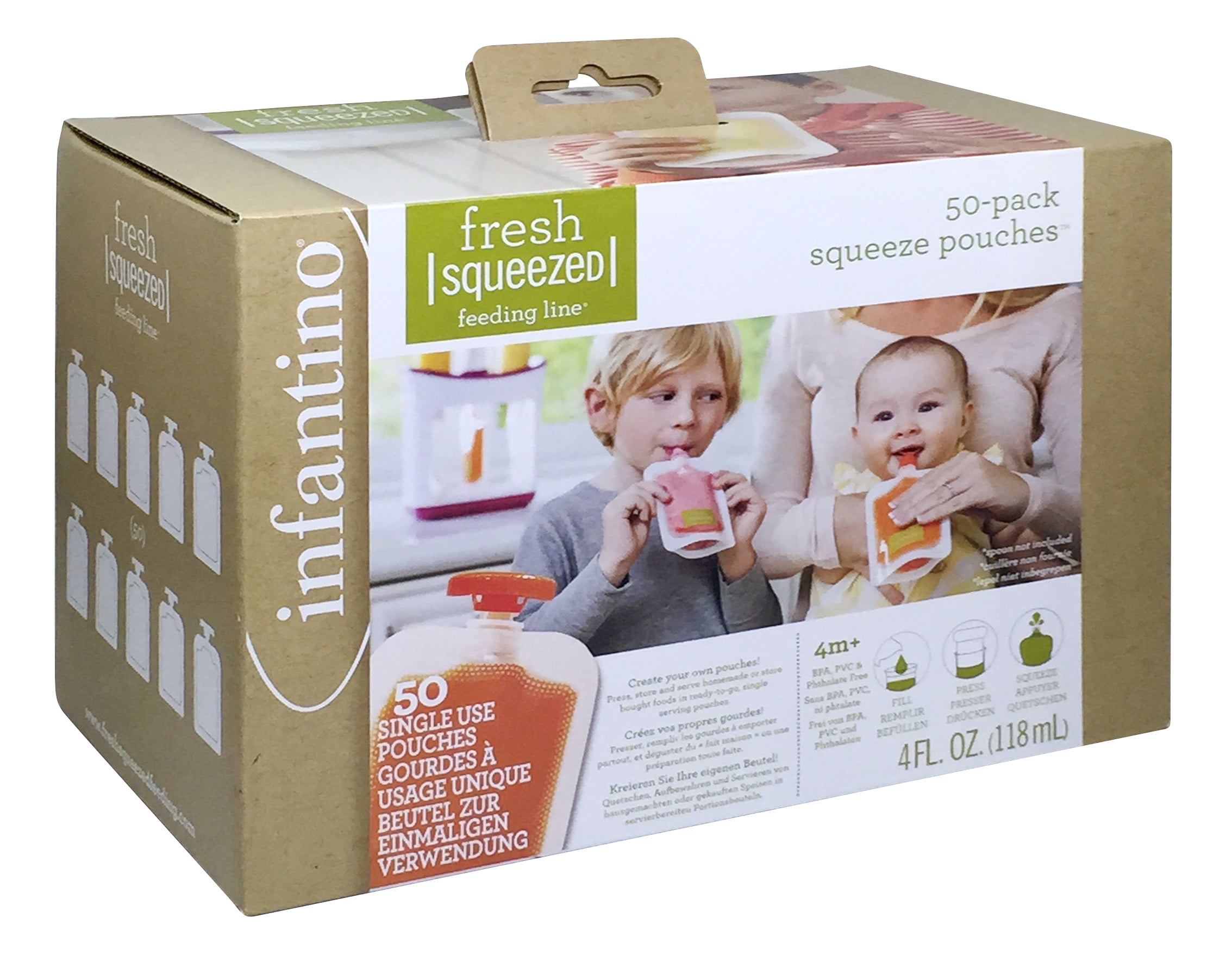 Reusable Baby Food Squeeze Pouches Snacks & Drink BPA Free *Choose Your Pack* 