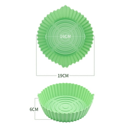 

LIKEM Air Fryer Silicone Lined Reusable Waterproof Food Safe Non Stick for Bake Microwave 7.5inch