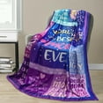 thumbnail image 4 of to My Mom Blanket Mom Gifts from Daughter and Son Mom Birthday Gift, Gifts for Mom Throw Blankets Gifts for Mother's Day Best Mom Ever Flannel Bedding Blanket Soft Throw Blanket Mom-purple, 4 of 7