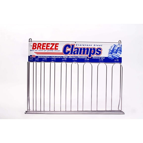 Breeze 6200 Empty Hose Clamp Display Rack